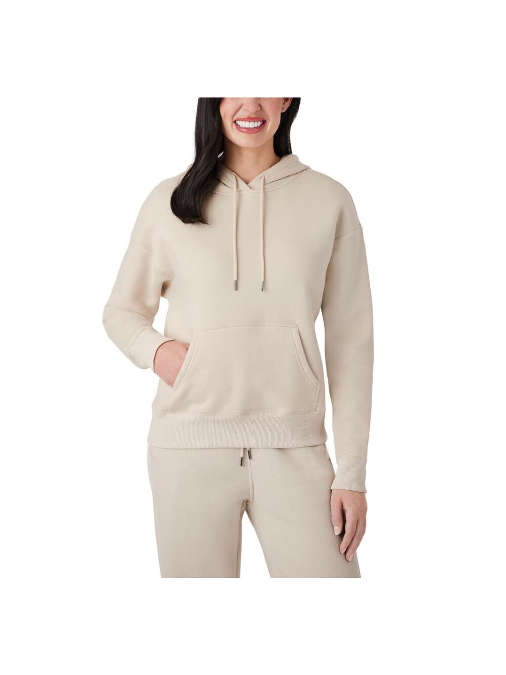 Women's fleece hoodie size XXL almond